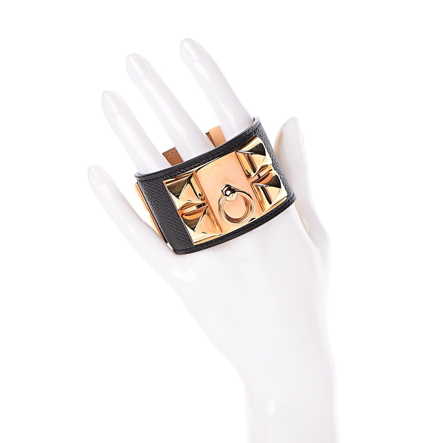 Hermes Epsom Collier de Chien CDC Bracelet XS Black 2 of 7