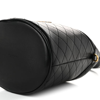 Saint Laurent Lambskin Gabby Mini Bucket Bag Black 10 of 10