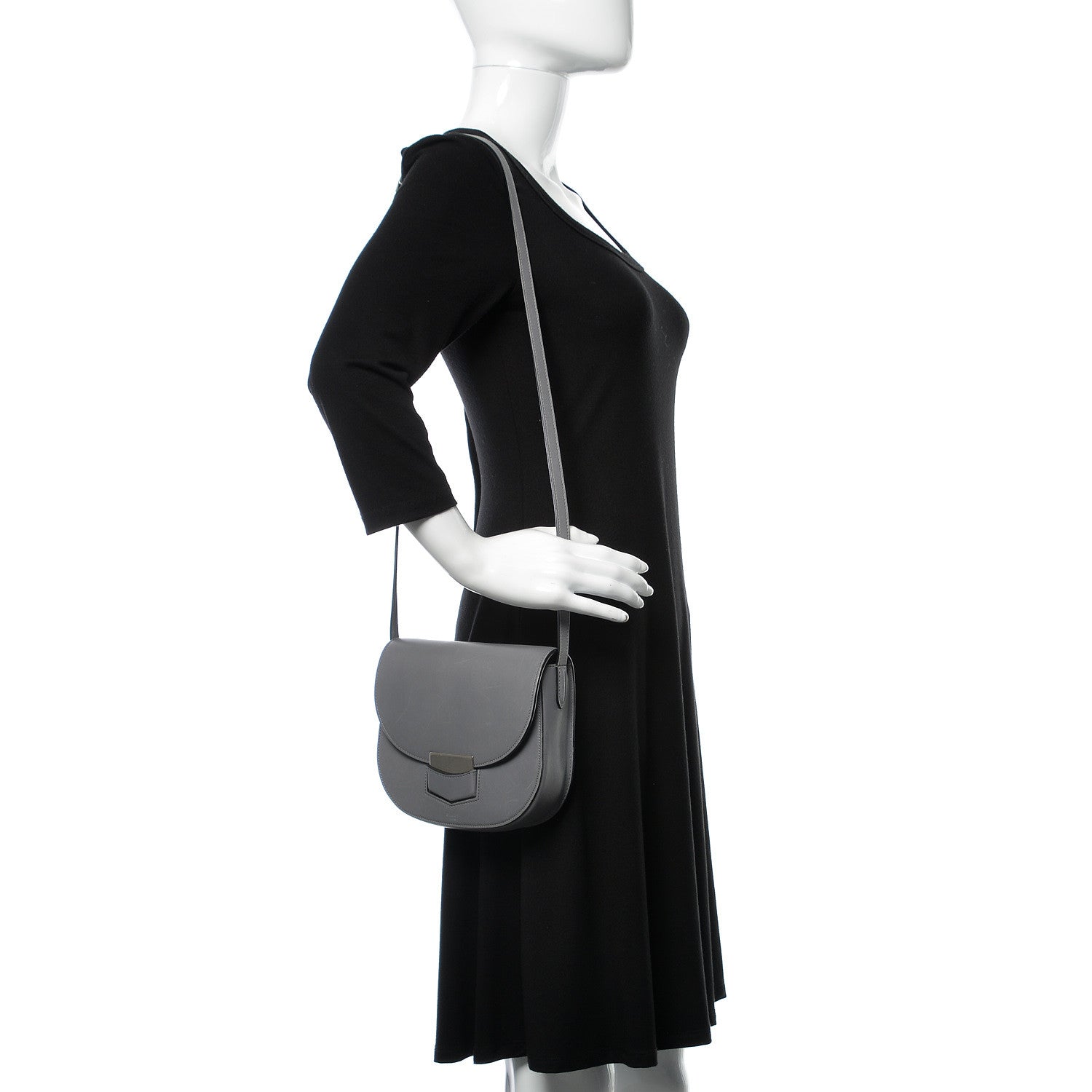 Celine Smooth Calfskin Small Trotteur Storm 2 of 12