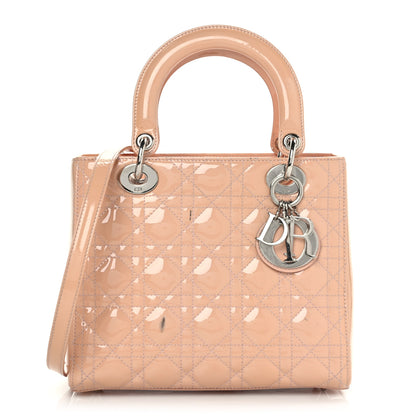 Christian Dior Patent Cannage Medium Lady Dior Light Pink 1 of 11