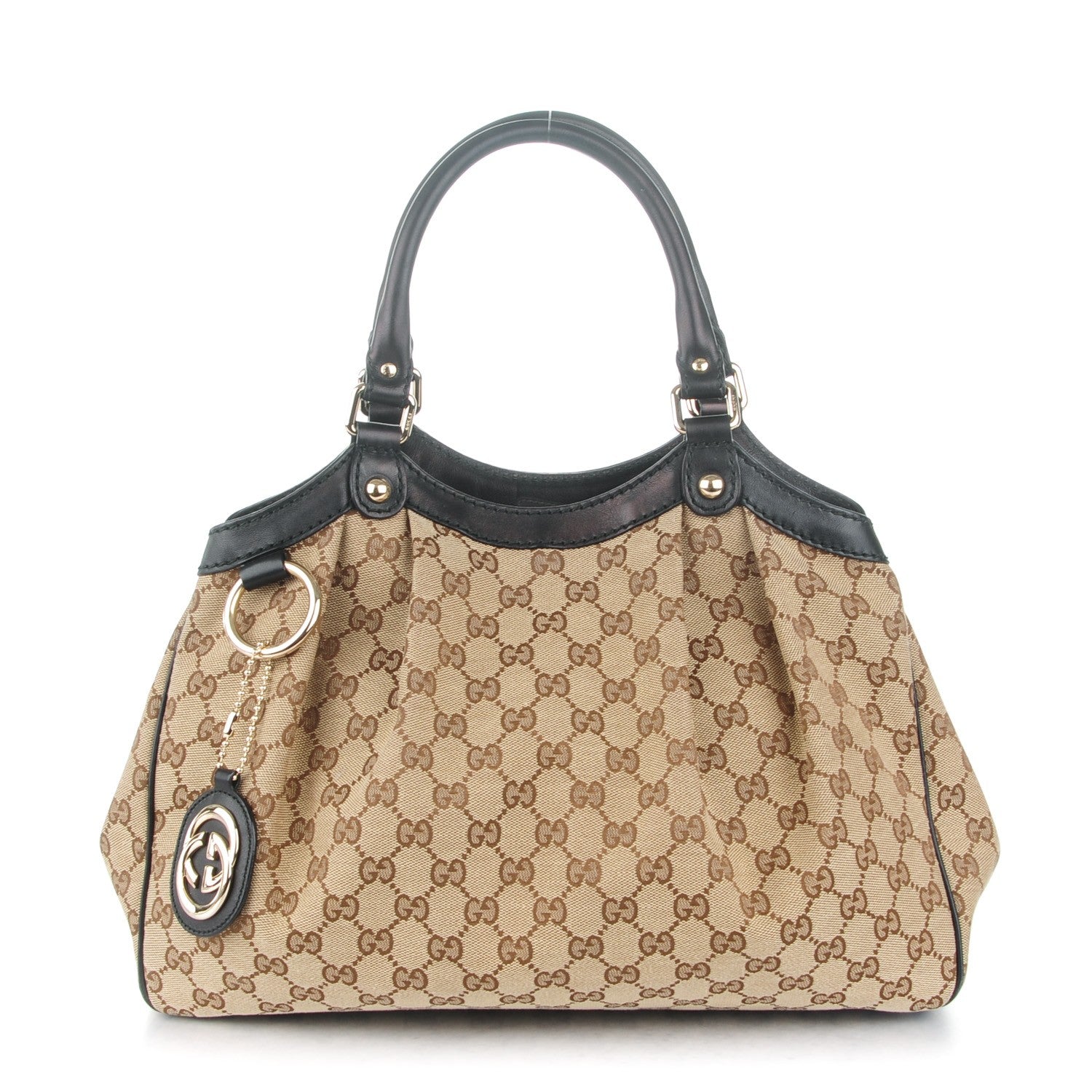Gucci Monogram Medium Sukey Tote Beige Ebony Black 1 of 8