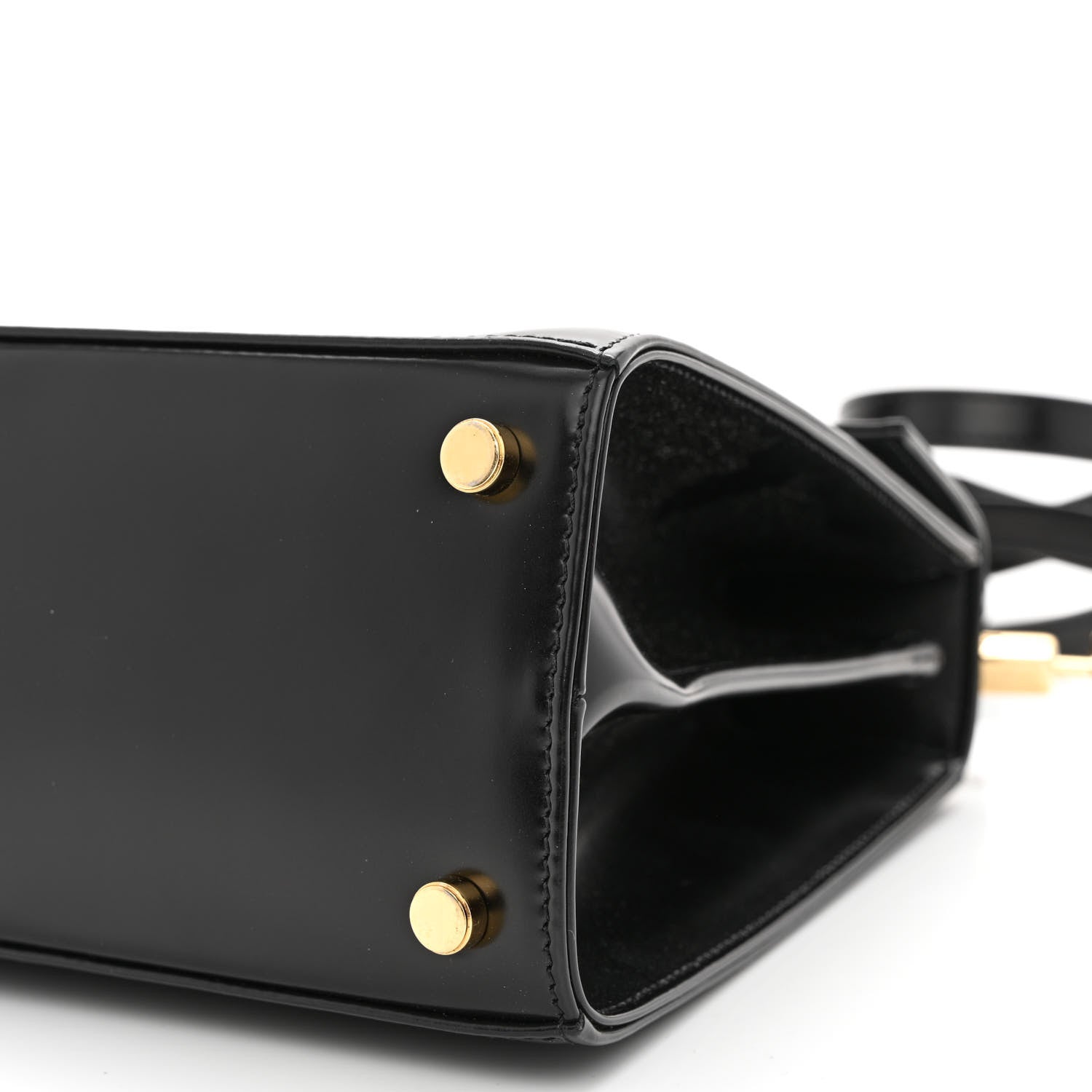 Salvatore Ferragamo Brushed Off Calfskin Iconic Top Handle Bag Black 10 of 12