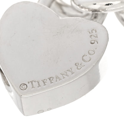 Tiffany Sterling Silver Mom Heart Lock Charm Bracelet 3 of 4