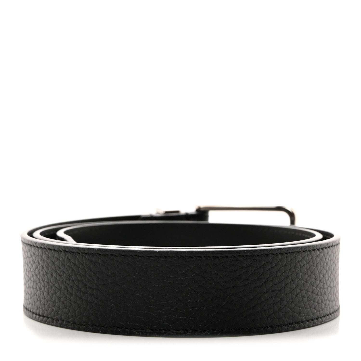 Louis Vuitton Taurillon 35mm Pont Neuf Belt 90 36 Black 2 of 8