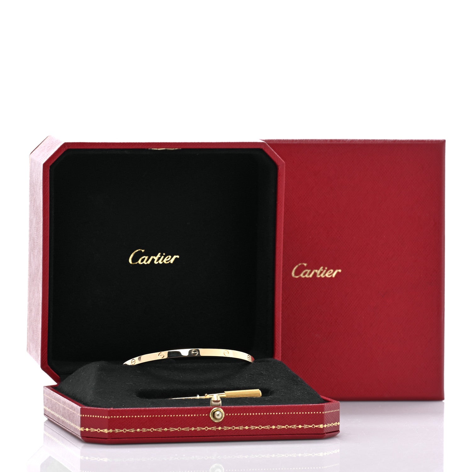 Cartier 18K Yellow Gold Small LOVE Bracelet 18 8 of 8
