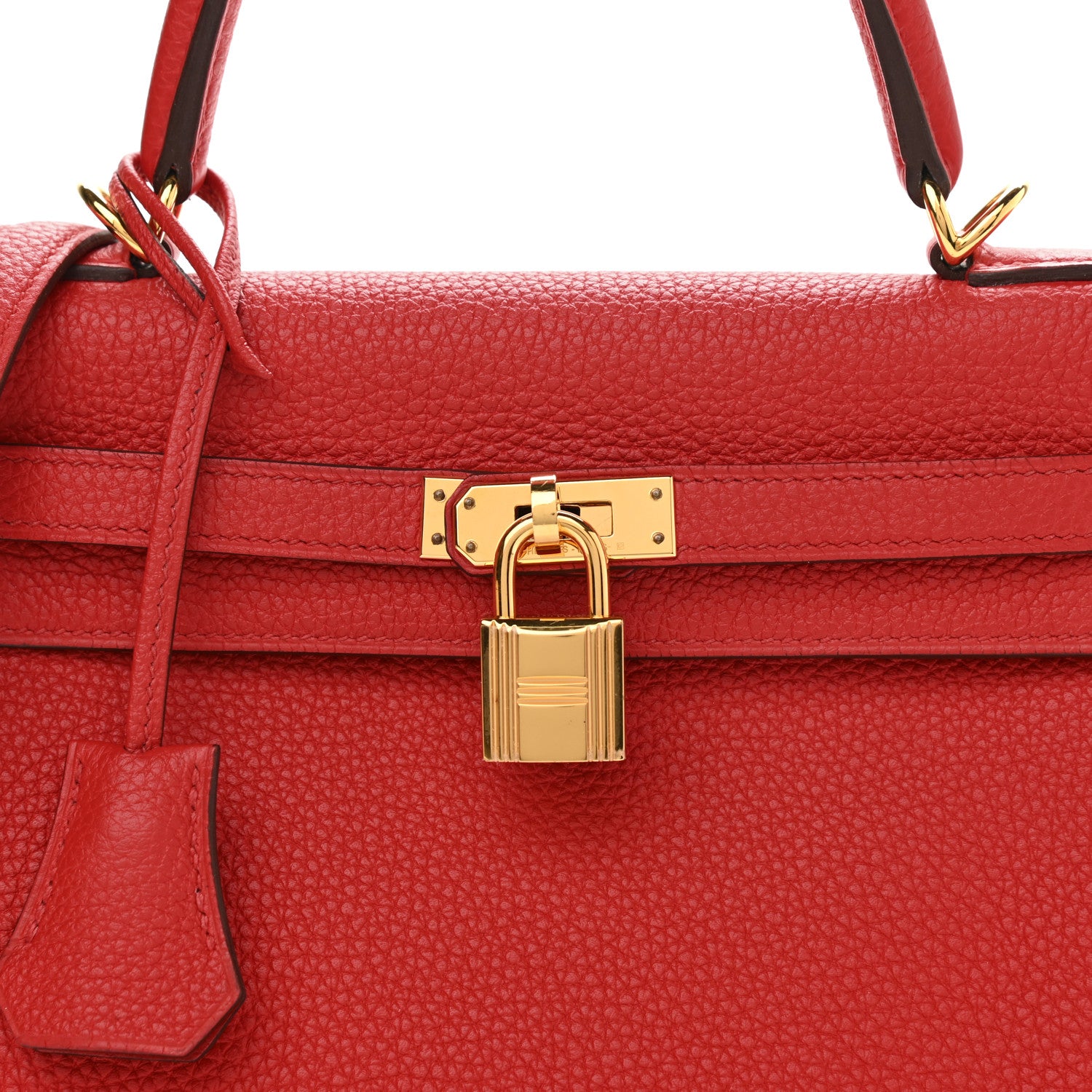 Hermes Togo Kelly Retourne 25 Rouge De Coeur 8 of 10