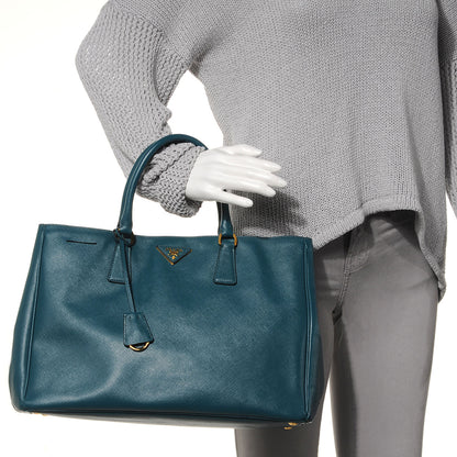 Prada Saffiano Lux Large Tote Ottanio 2 of 9