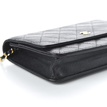 Chanel Caviar Quilted Wallet On Chain WOC Black 6 of 11