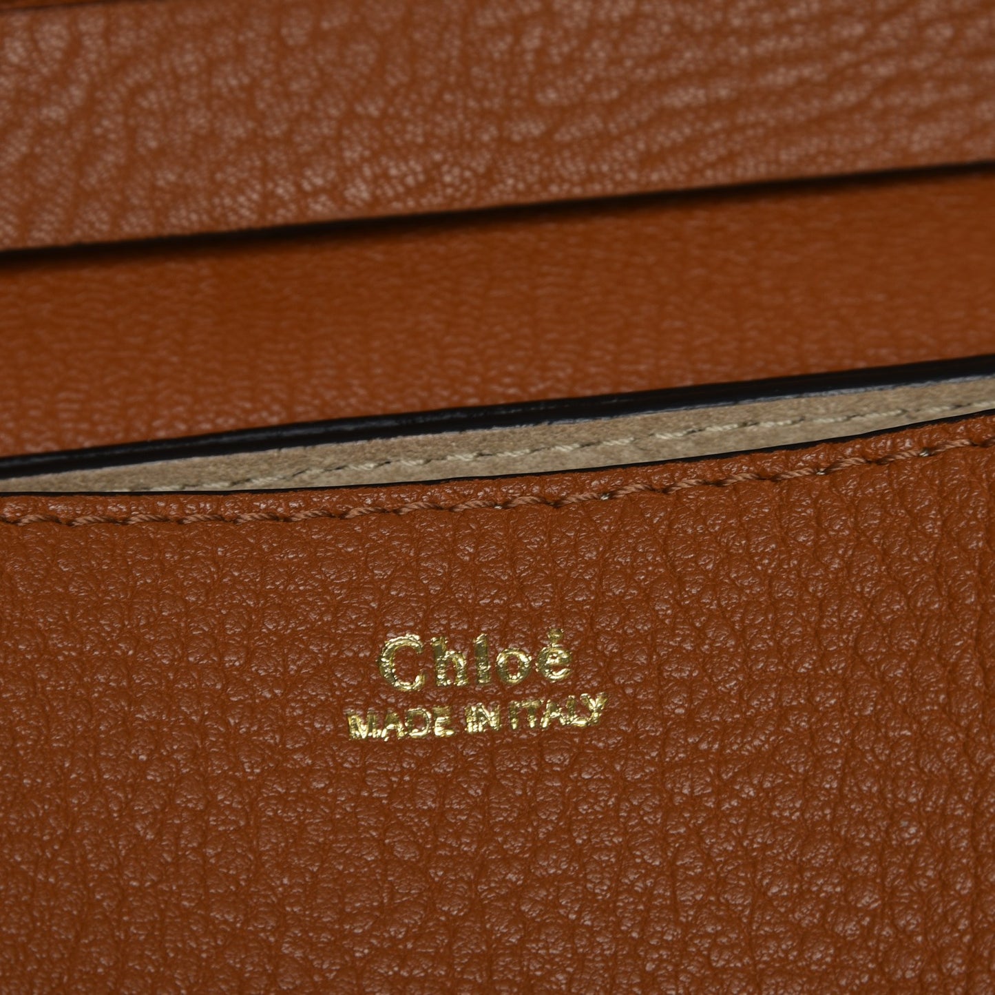 Grained Lambskin Drew Shoulder Bag Caramel