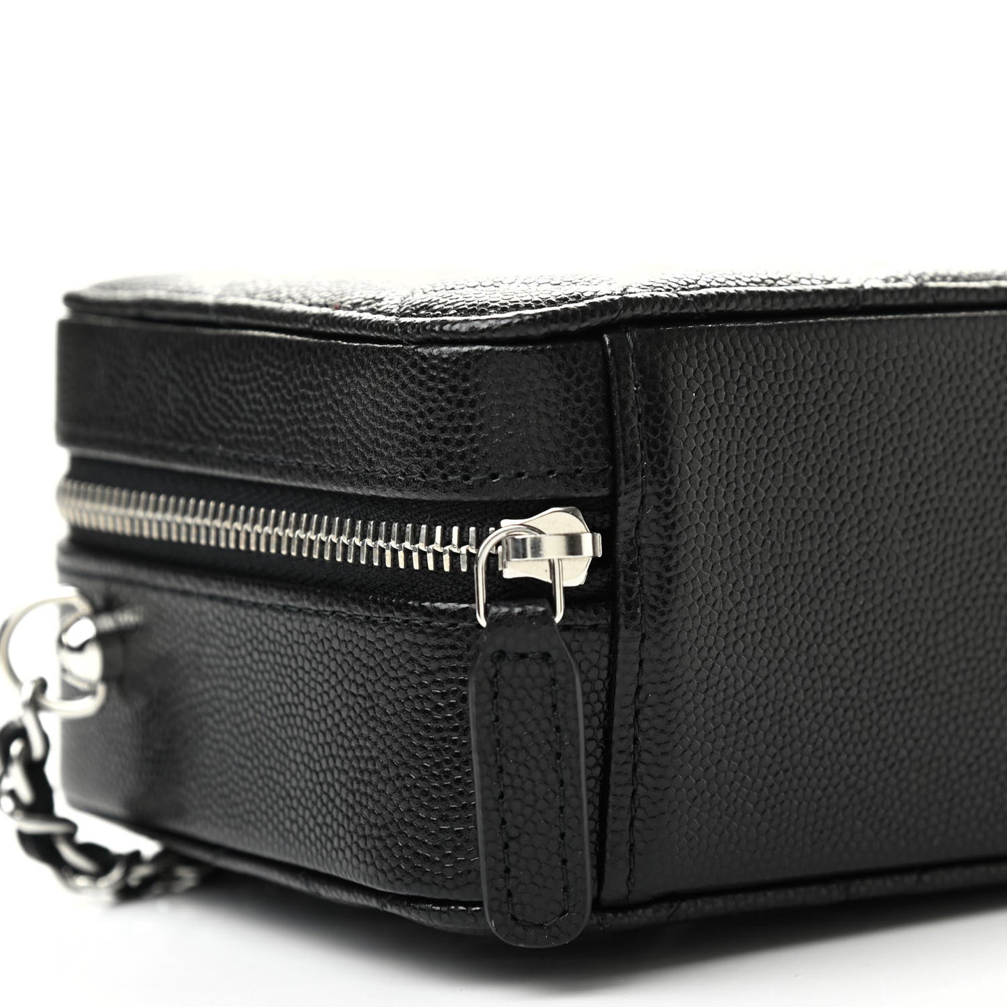 Caviar Quilted Camera Bag Black