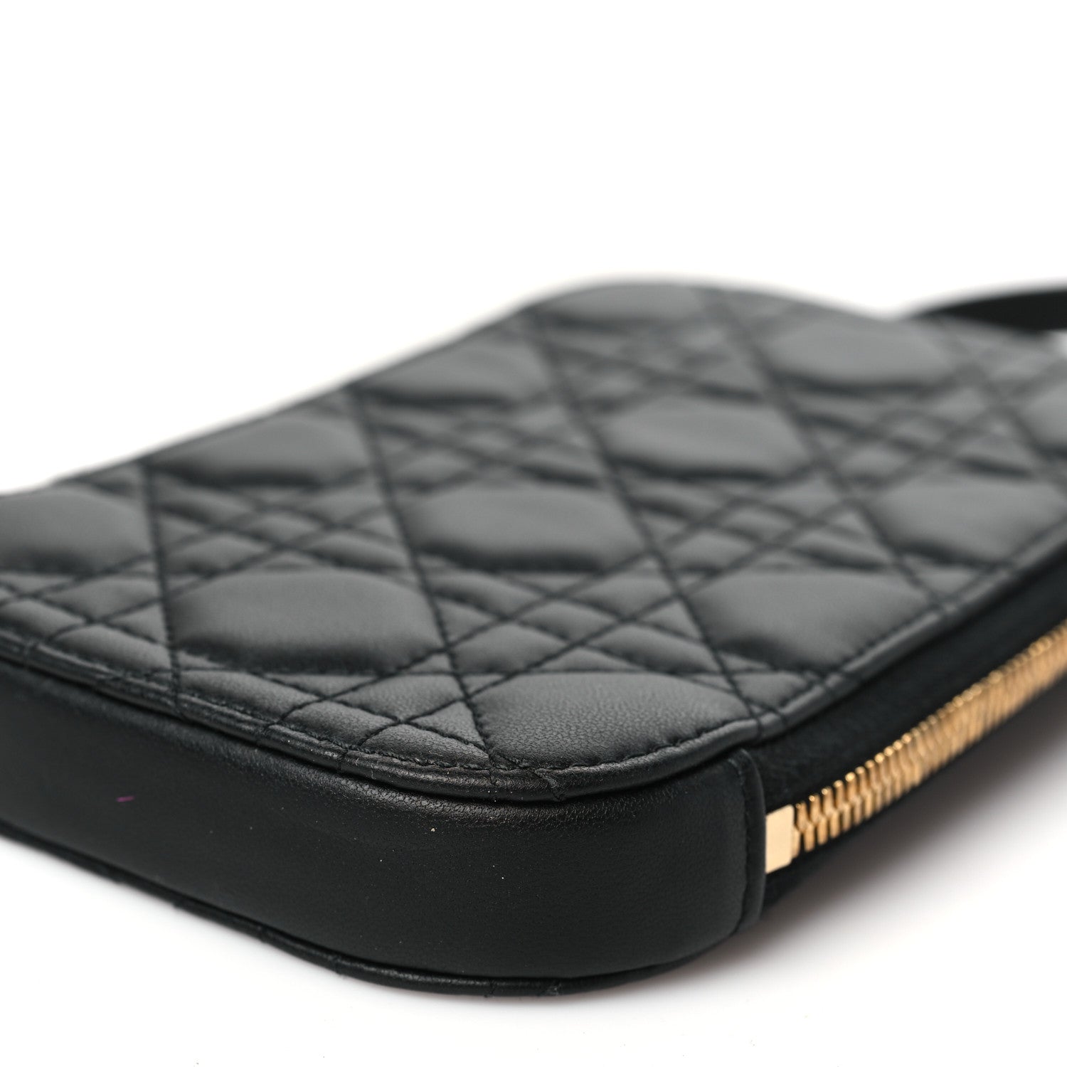 Christian Dior Lambskin Cannage Lady Dior Phone Holder Black 10 of 10