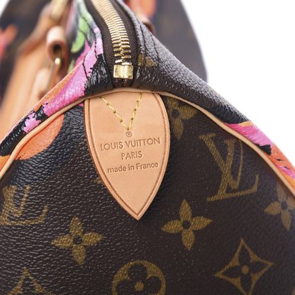 Louis Vuitton Monogram Roses Speedy 30 6 of 10
