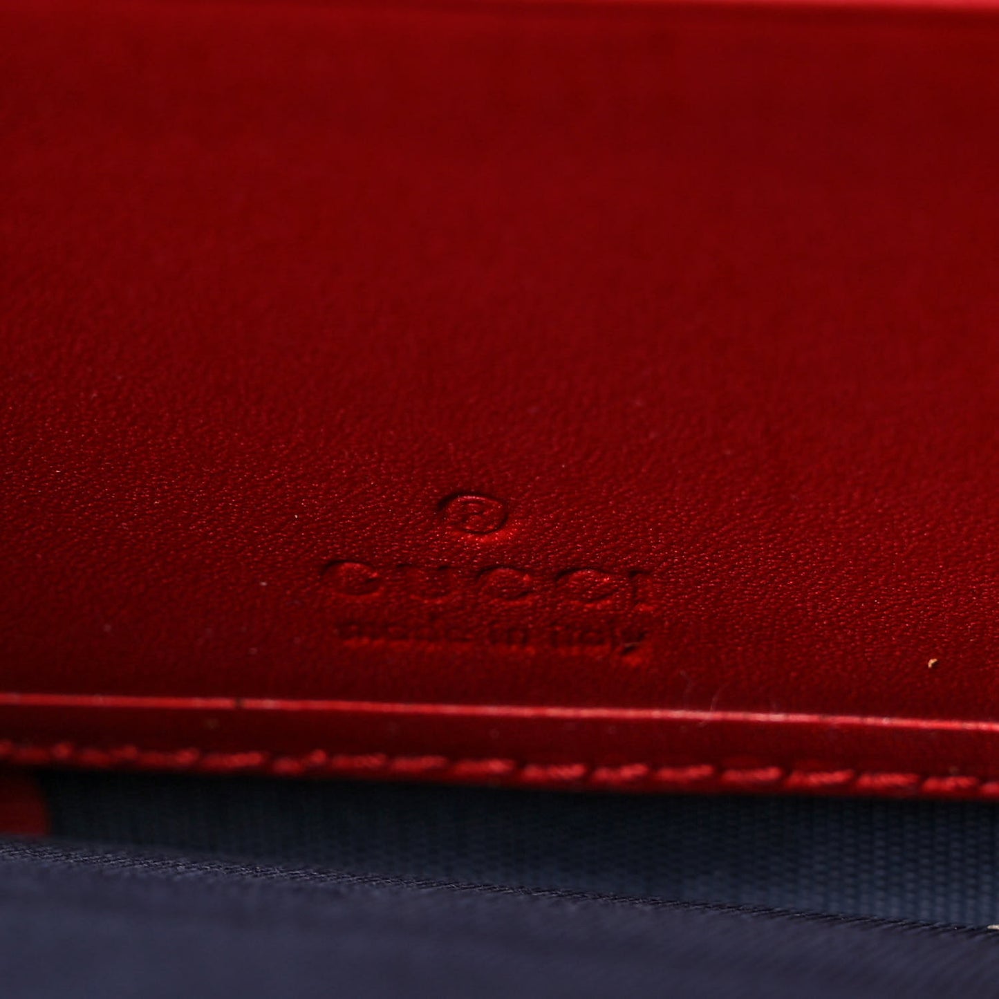 GG Supreme Monogram Blooms Zip Around Wallet Blue Red