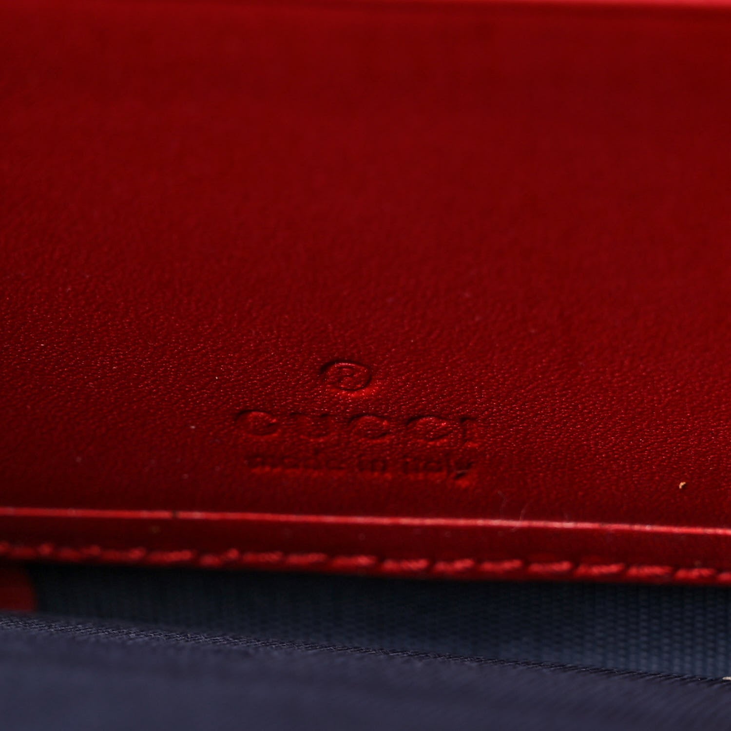 Gucci GG Supreme Monogram Blooms Zip Around Wallet Blue Red 6 of 9