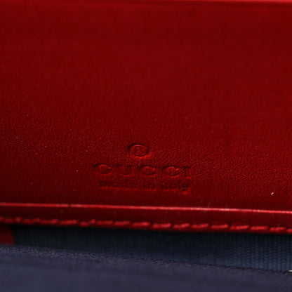 Gucci GG Supreme Monogram Blooms Zip Around Wallet Blue Red 6 of 9