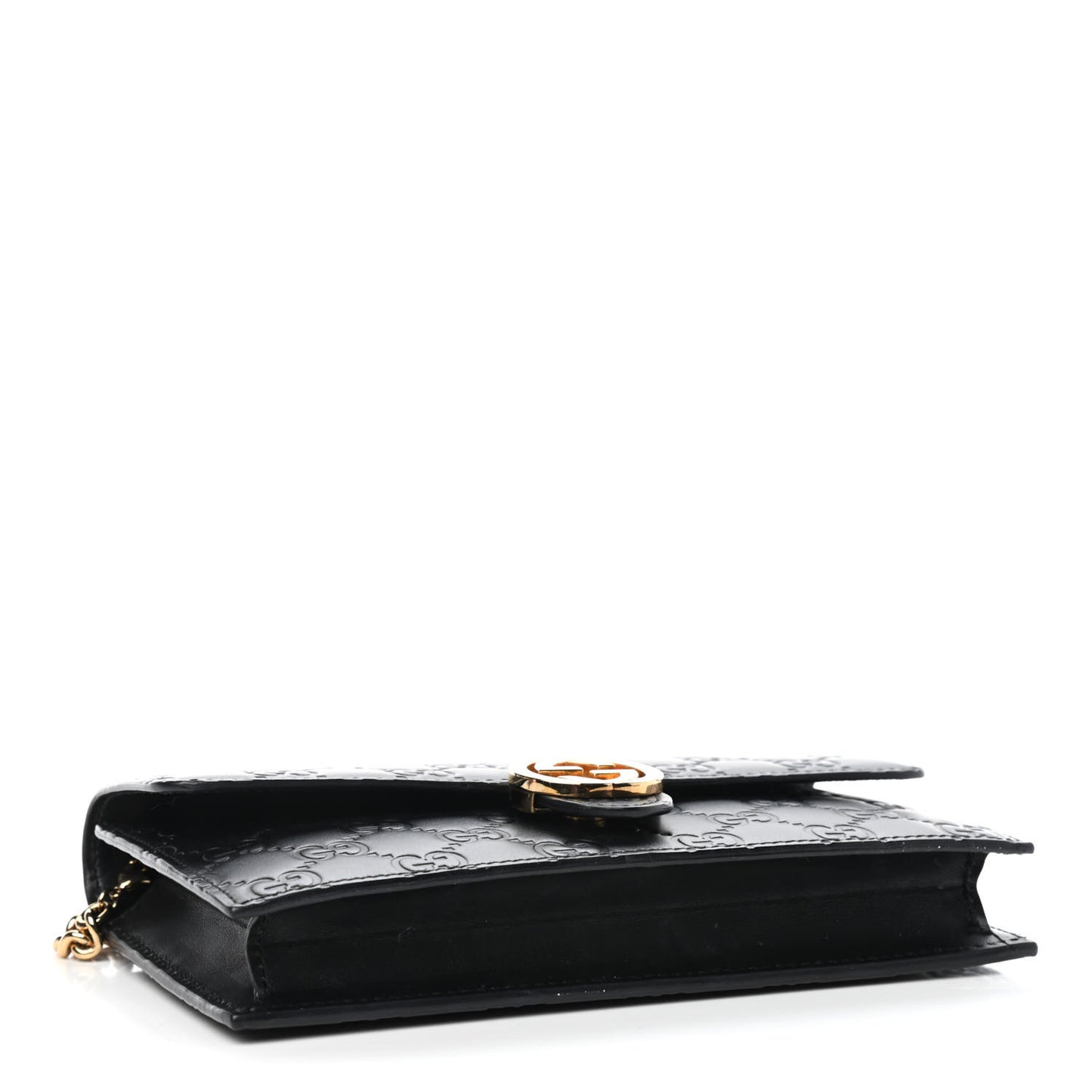 Guccissima Icon Chain Wallet Black