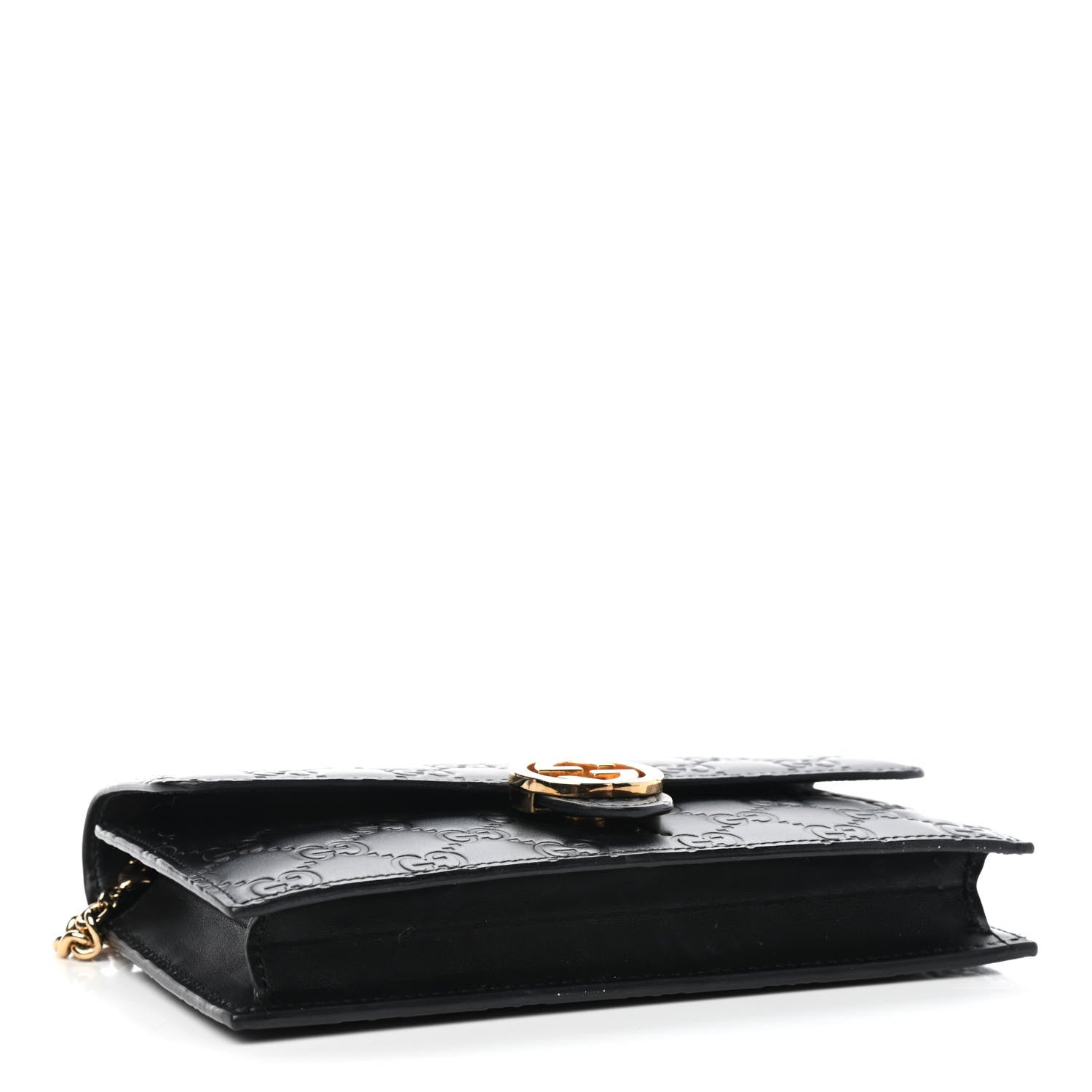 Gucci Guccissima Icon Chain Wallet Black 4 of 8