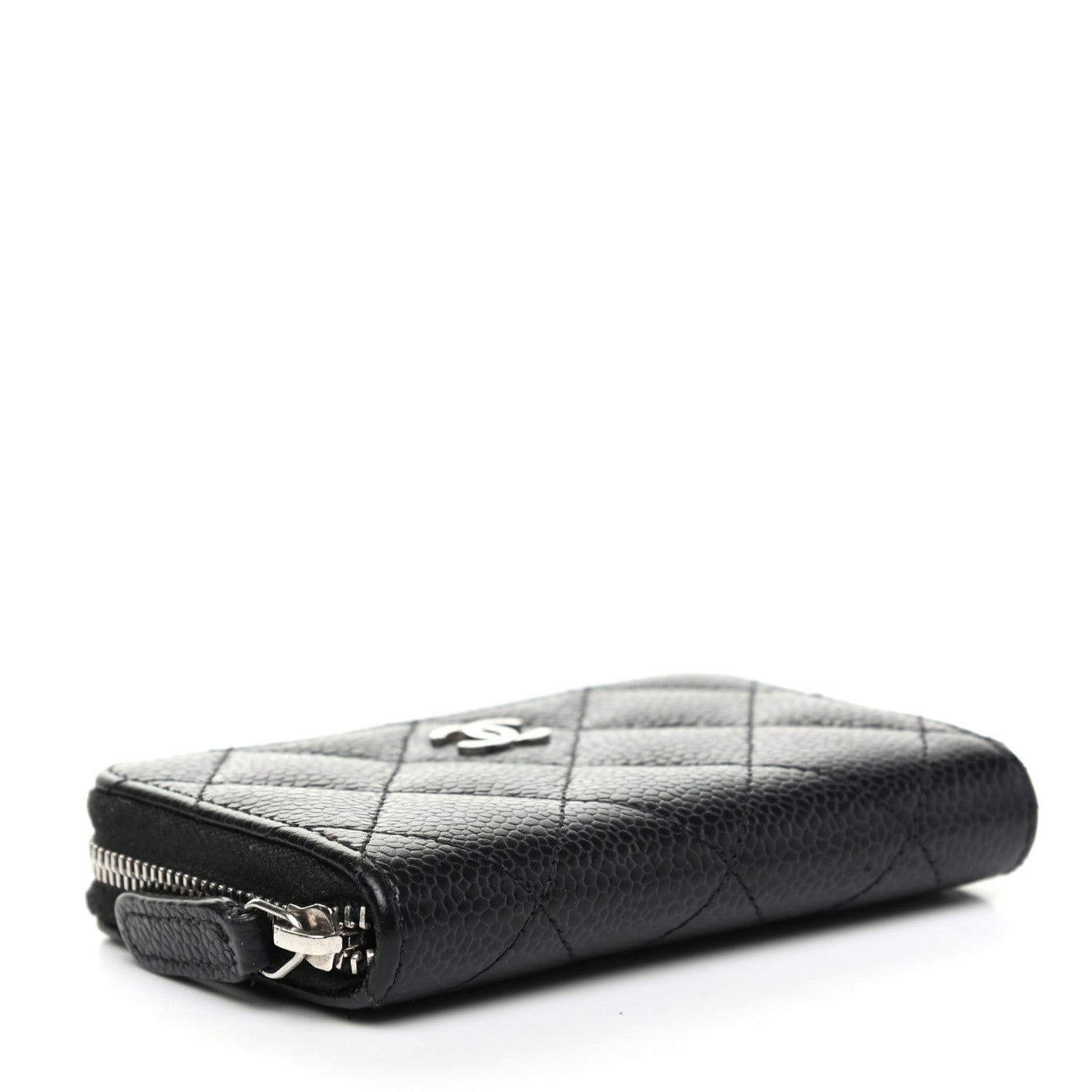 Chanel Caviar Quilted Zip Coin Purse Black 3 of 7