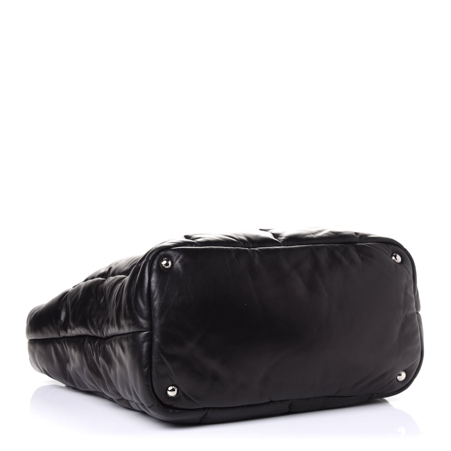 Prada Nappa Bomber North South Tote Black 3 of 4