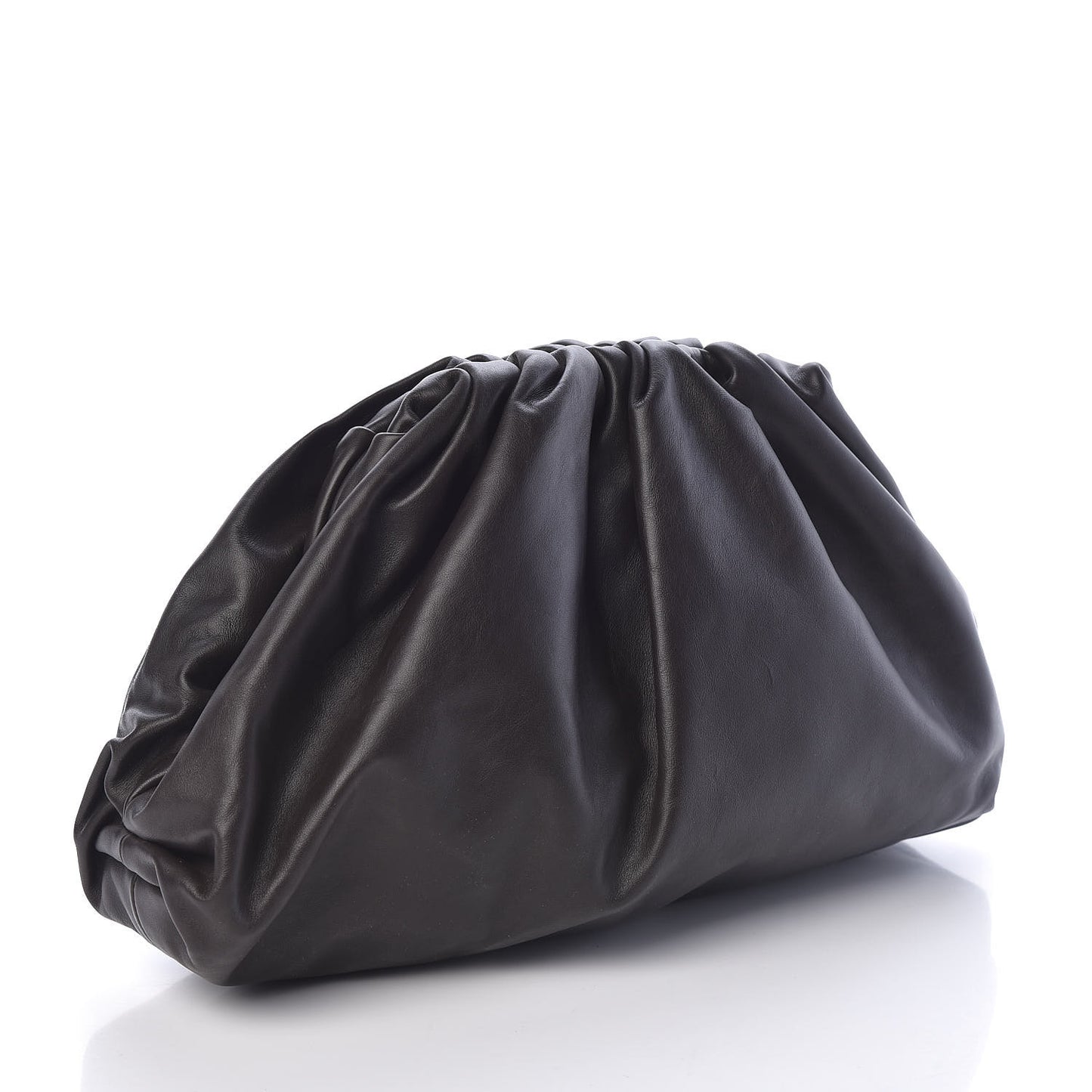 Smooth Butter Calf The Pouch Oversized Clutch Fondente