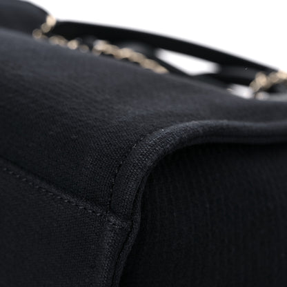 Chanel Mixed Fibers Small Deauville Tote Black 12 of 12