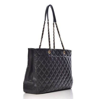 Chanel Caviar Quilted Large Shopping Tote Black 3 of 16