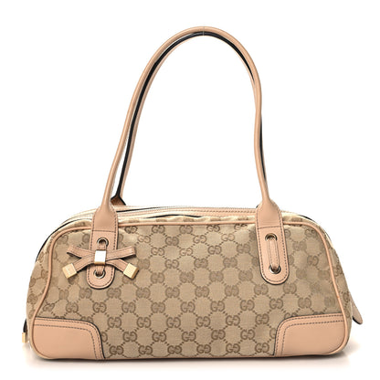 Gucci Monogram Small Princy Satchel Pink 1 of 12