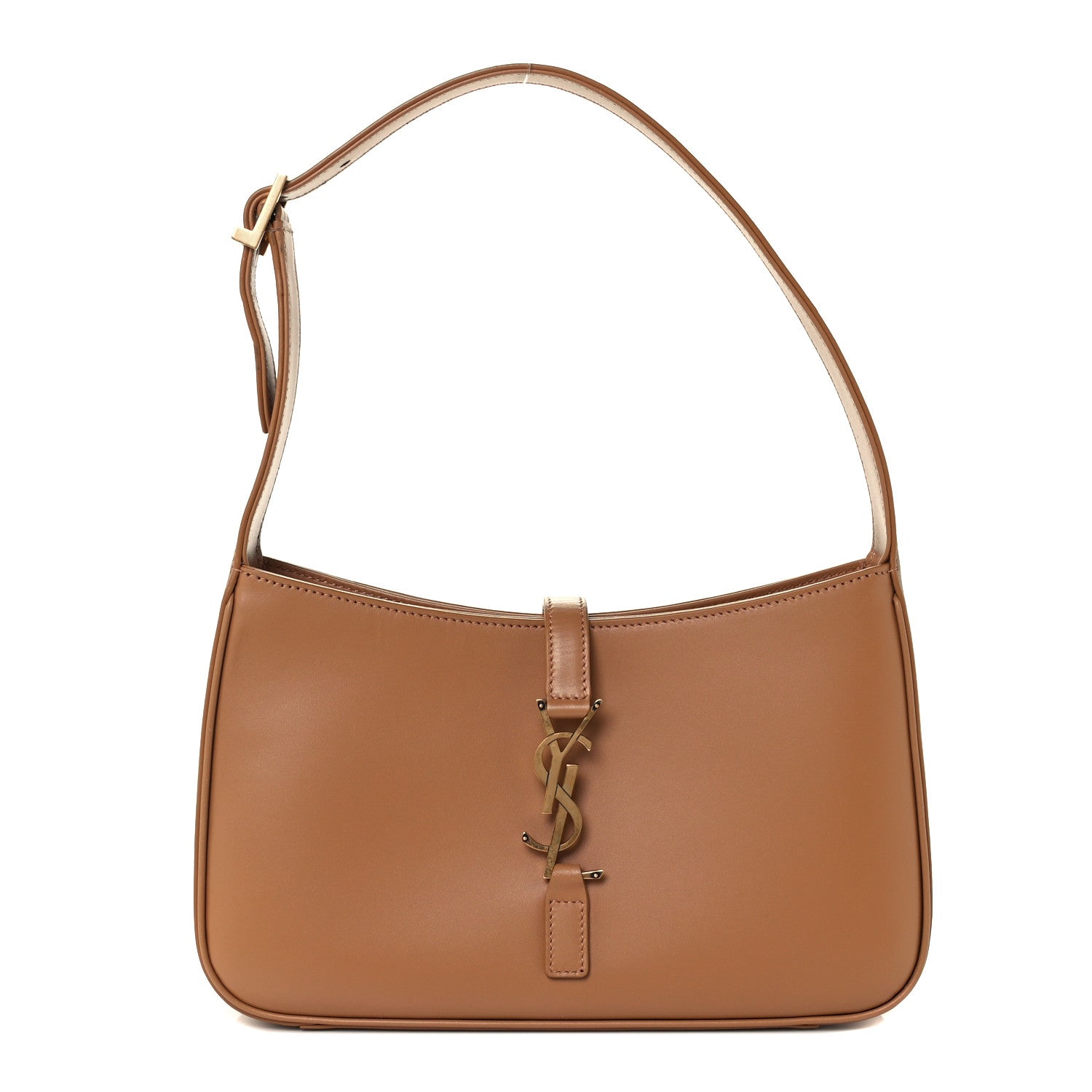 Saint Laurent Smooth Calfskin Le 5 A 7 Hobo Brown 1 of 10