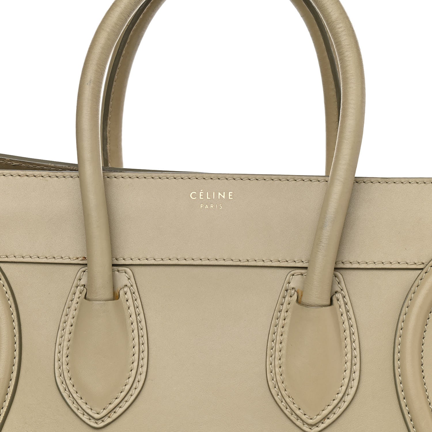 Celine Smooth Calfskin Mini Luggage Mastic 8 of 22