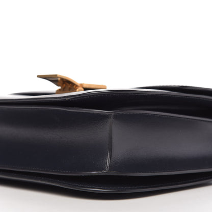 Celine Box Calfskin Medium Classic Box Flap Bag Navy 7 of 10