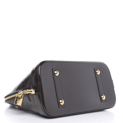 Louis Vuitton Vernis Alma PM Terre D'Ombre 4 of 8
