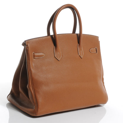 Hermes Togo Birkin 35 Gold 3 of 9