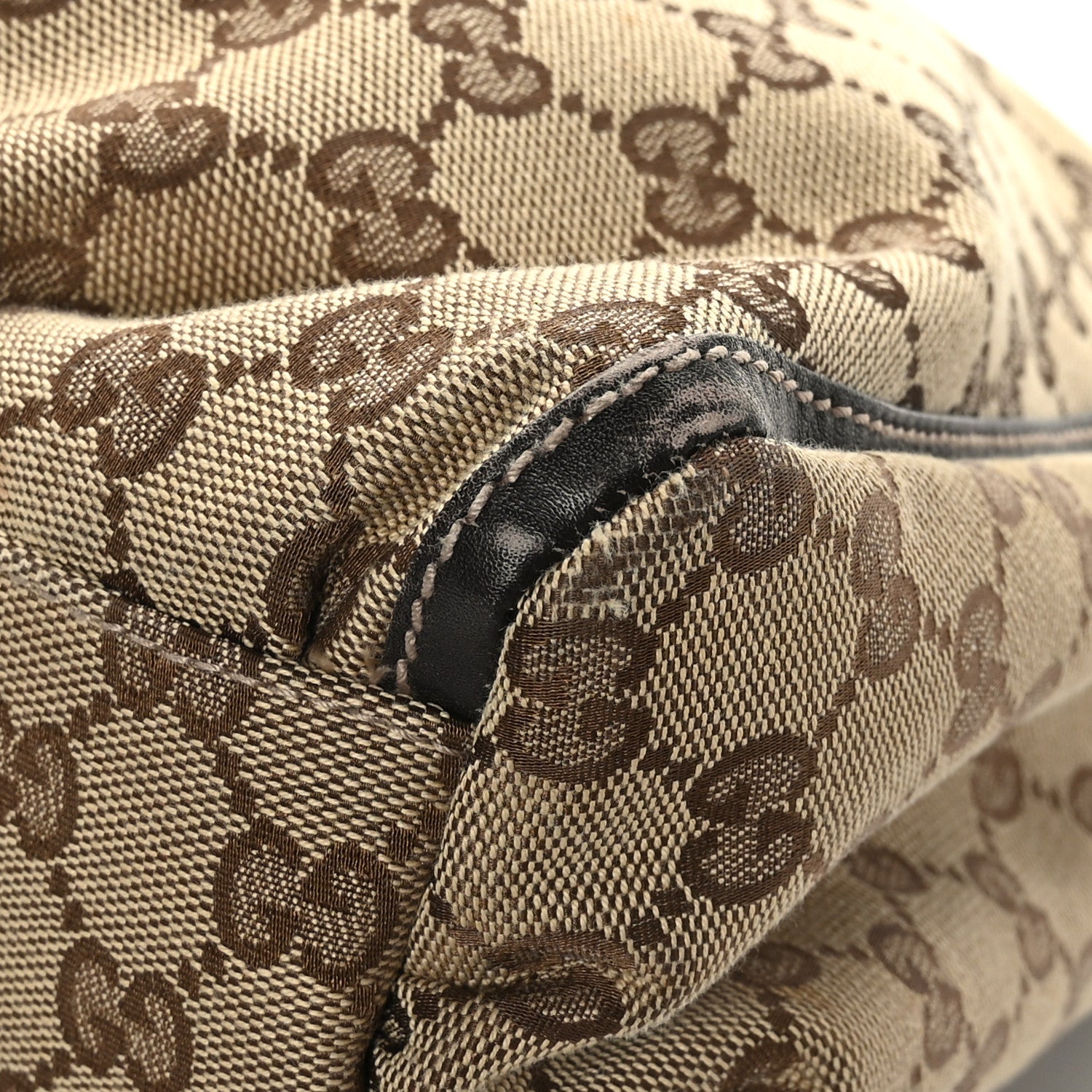 Gucci Monogram Large D Gold Hobo Dark Brown 10 of 13