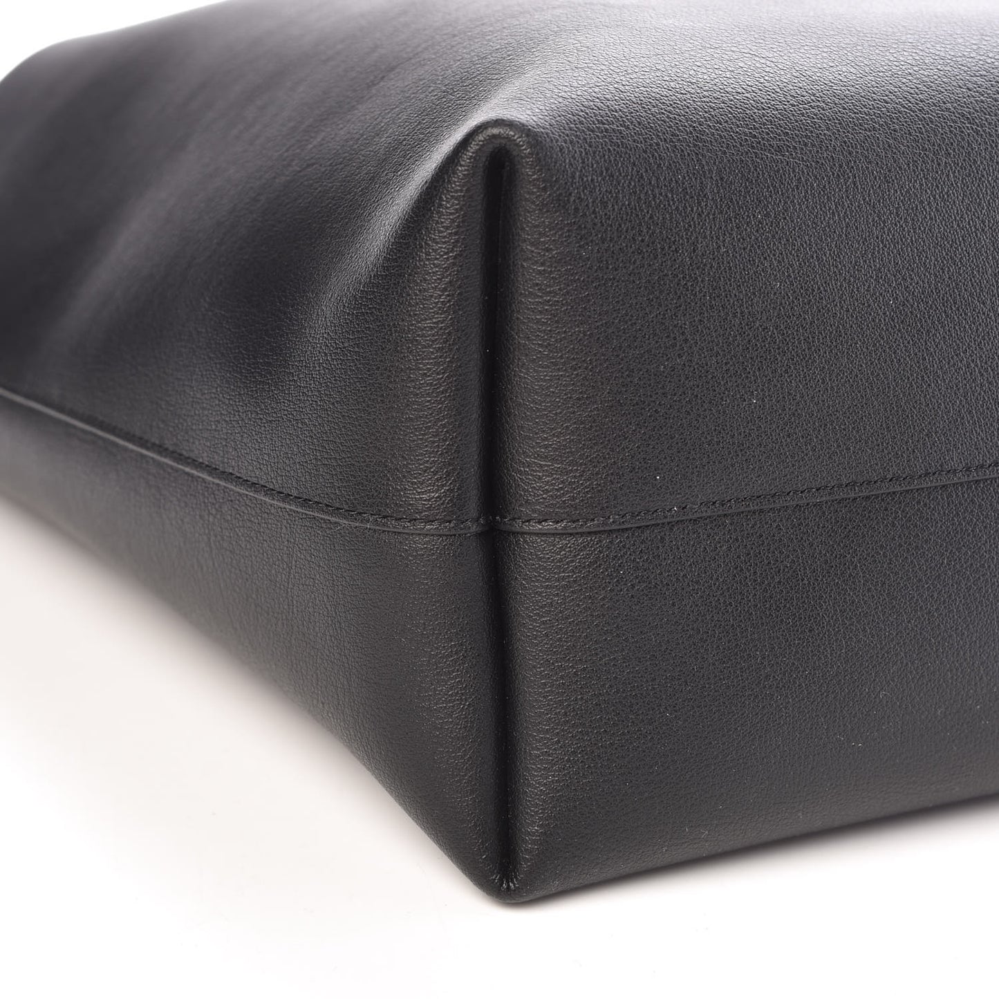 Calfskin Large Shopping Tote Black