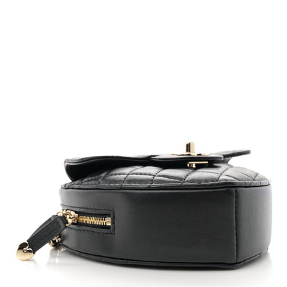 Chanel Lambskin Quilted CC In Love Heart Bag Black 4 of 11