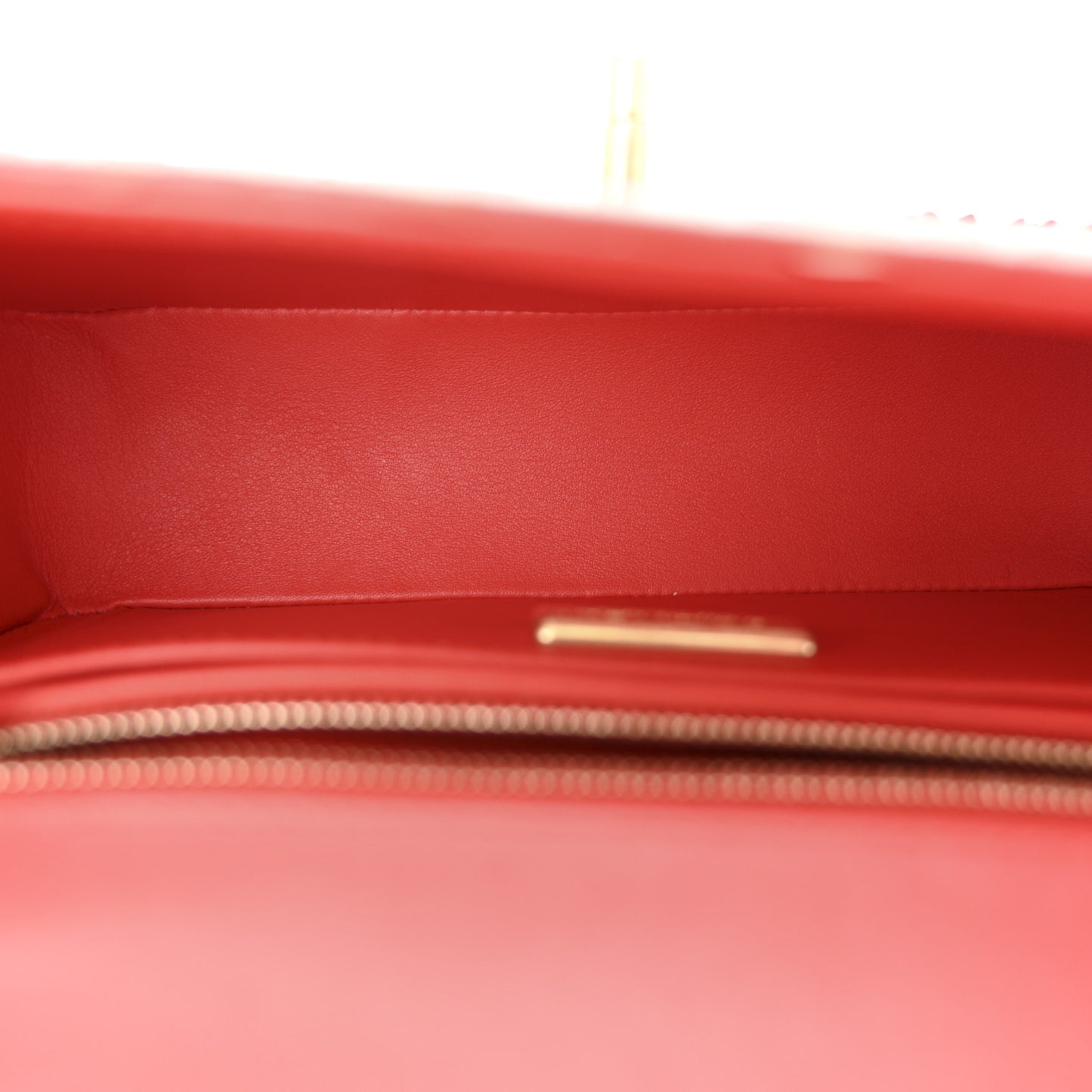 Snakeskin Mini Rectangular Flap Red