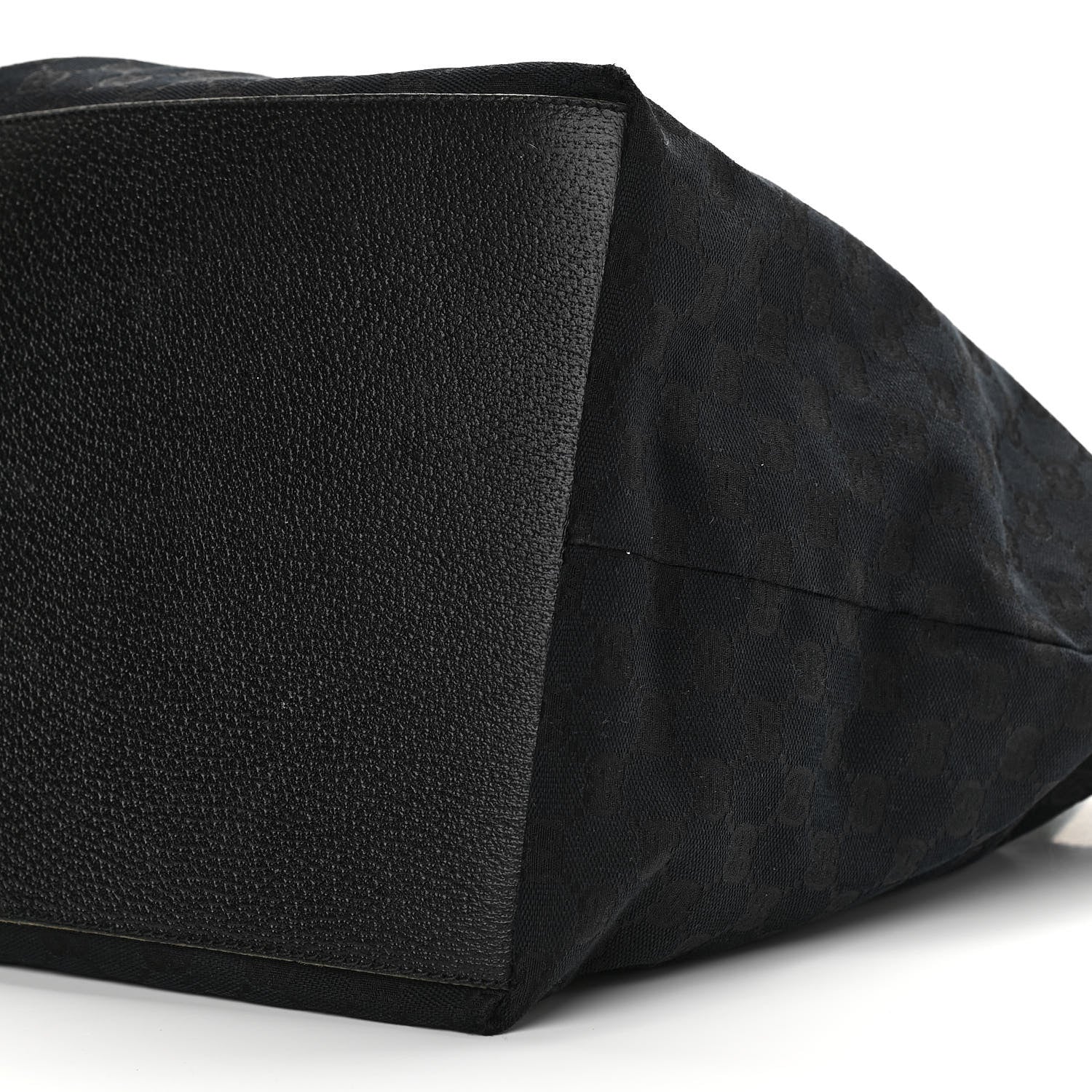 Gucci GG Monogram Large Web Handle Bucket Tote Black 10 of 12