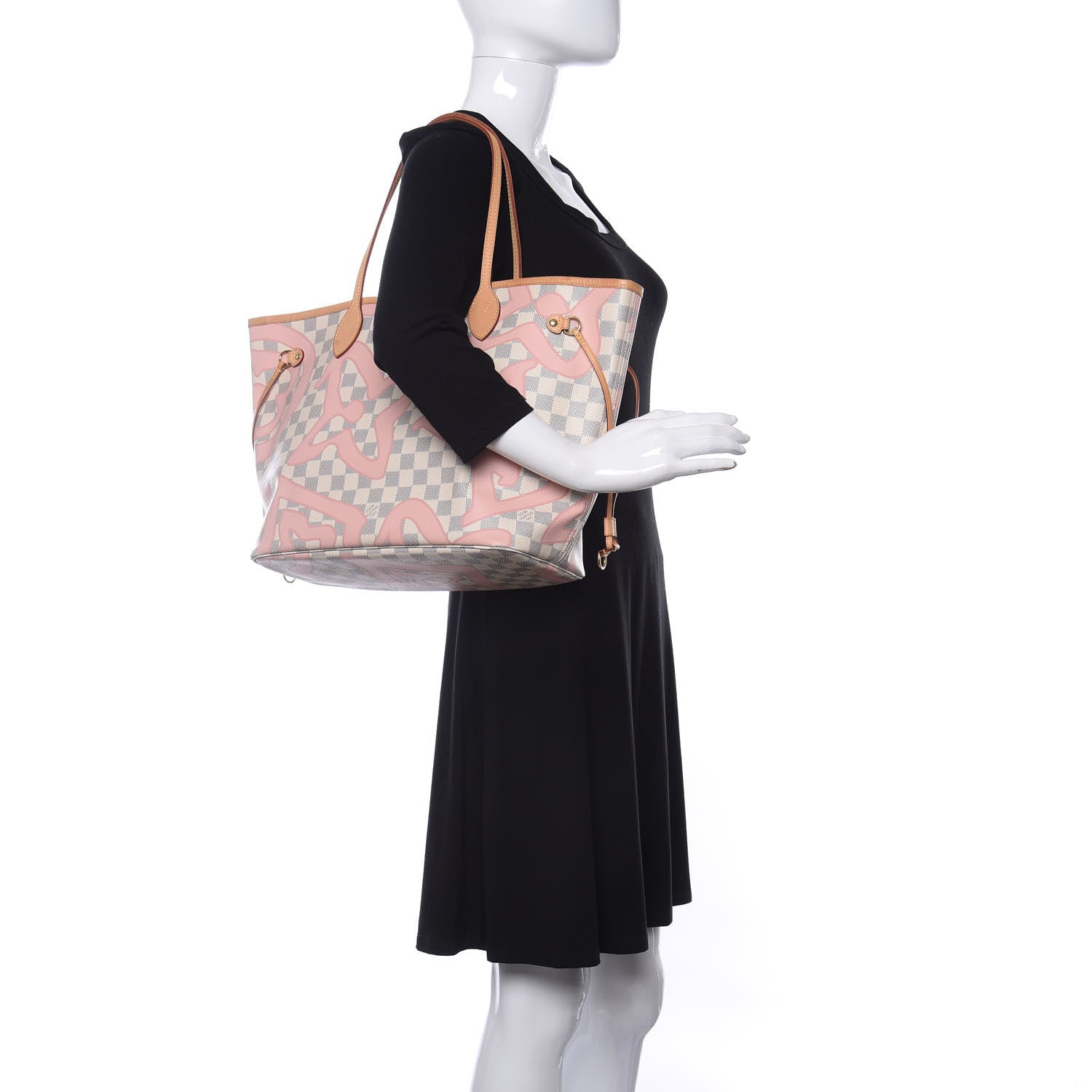 Louis Vuitton Damier Azur Tahitienne Neverfull MM 2 of 15