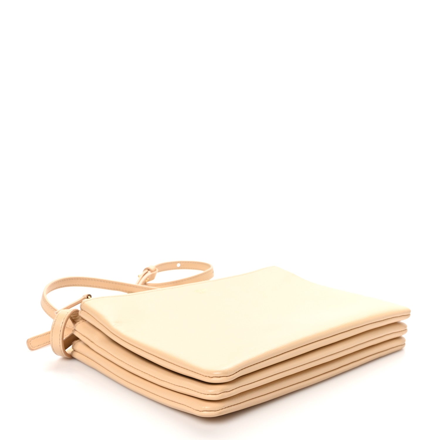 Celine Liege Calfskin Large Trio Crossbody Bag Nude 4 of 11