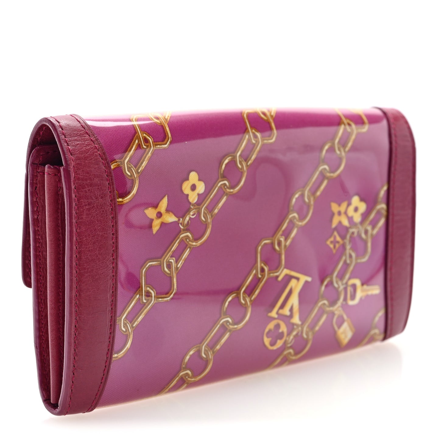 Monogram Charms Cabas Porte-Monnaie Wallet Fuchsia