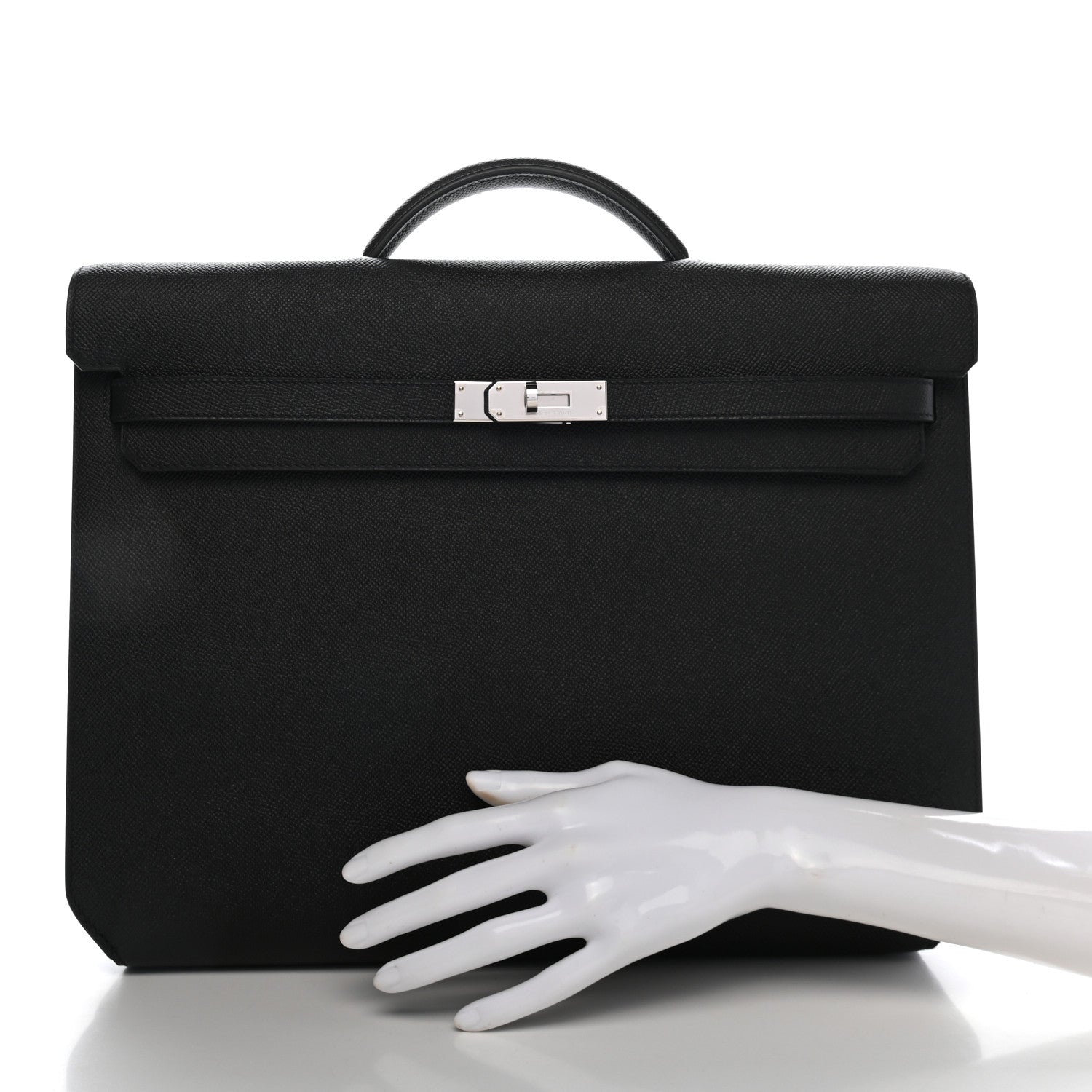Hermes Epsom Kelly Depeches 36 Black 2 of 10