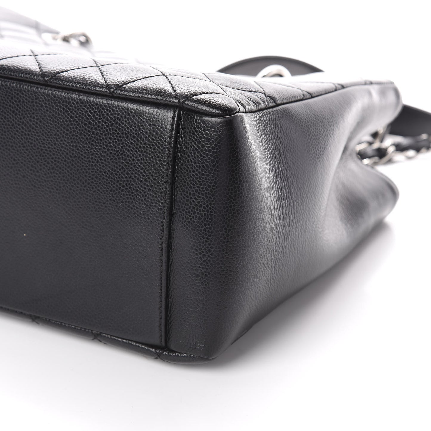 Caviar Quilted Grand Shopping Tote GST Black
