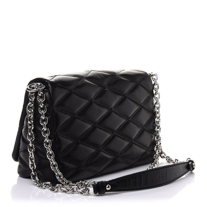 Louis Vuitton Lambskin Malletage GO-14 MM Black 3 of 10