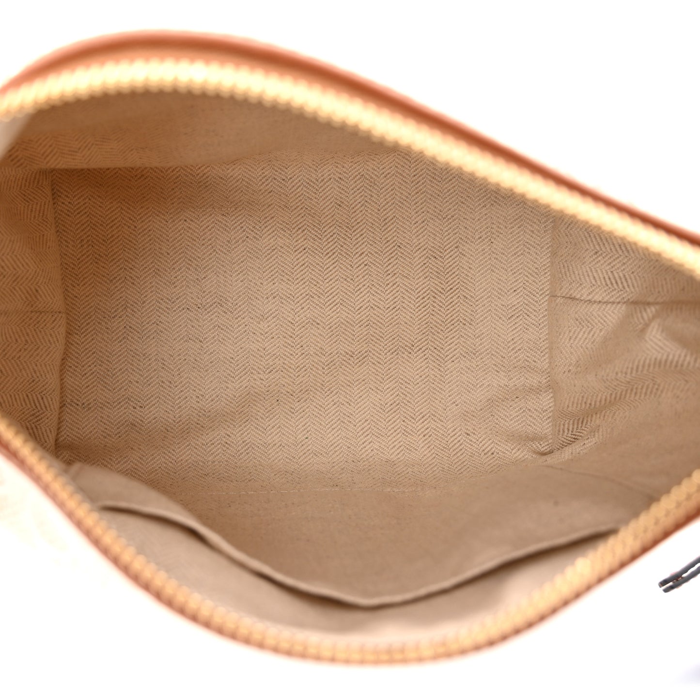 Jacquard Anagram Calfskin Small Cubi Bag Ecru Tan