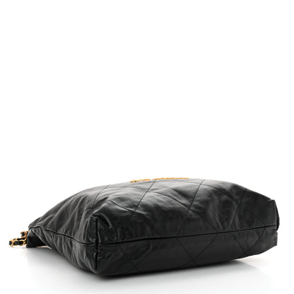 Chanel Shiny Calfskin Quilted Chanel 22 Black 5 of 13