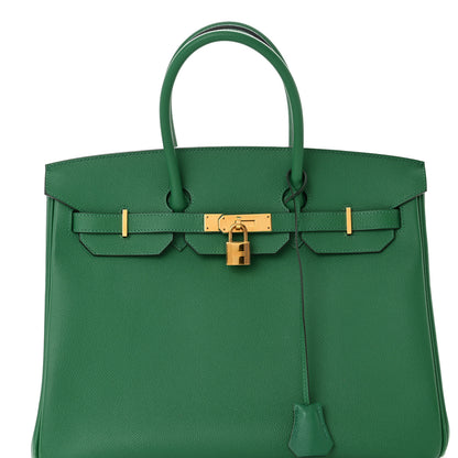 Hermes Epsom Birkin 35 Vert Vertigo 8 of 20