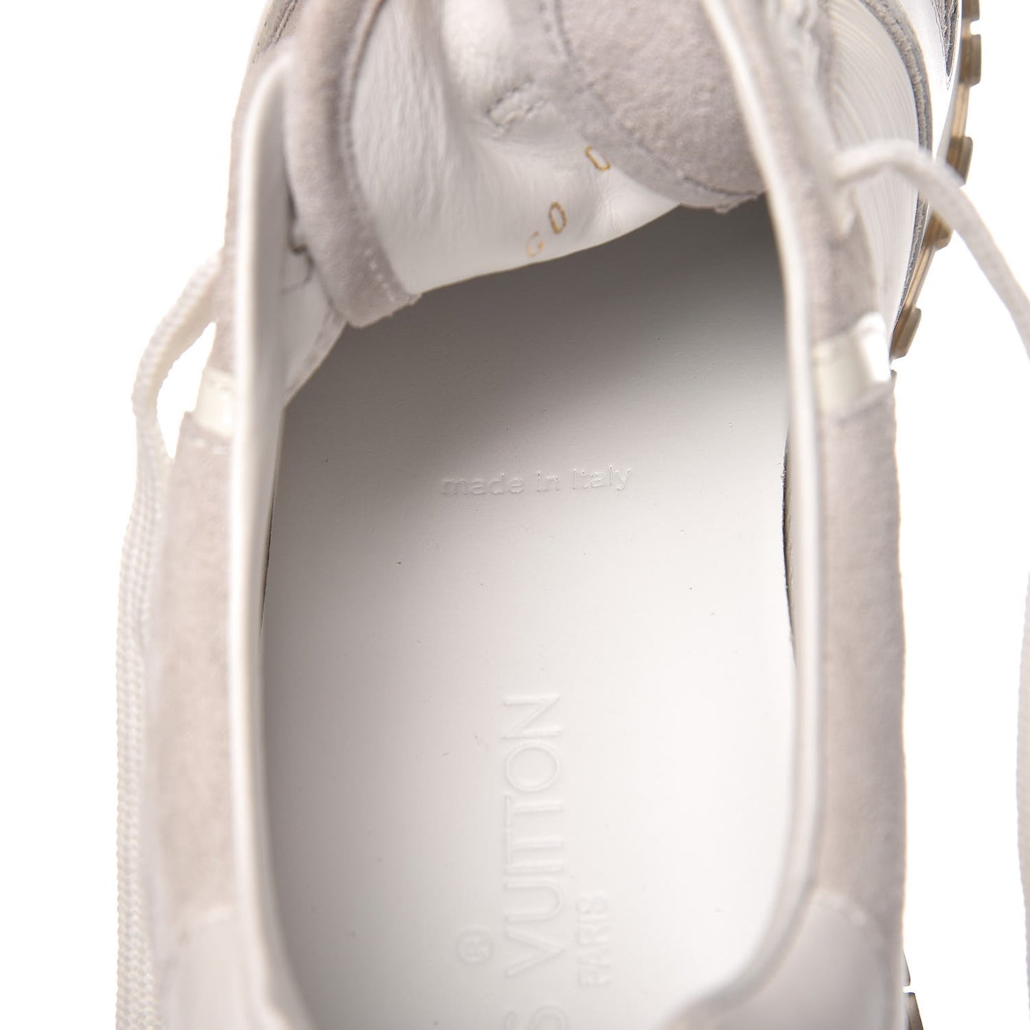 Epi Suede Run Away Sneakers 38.5 White
