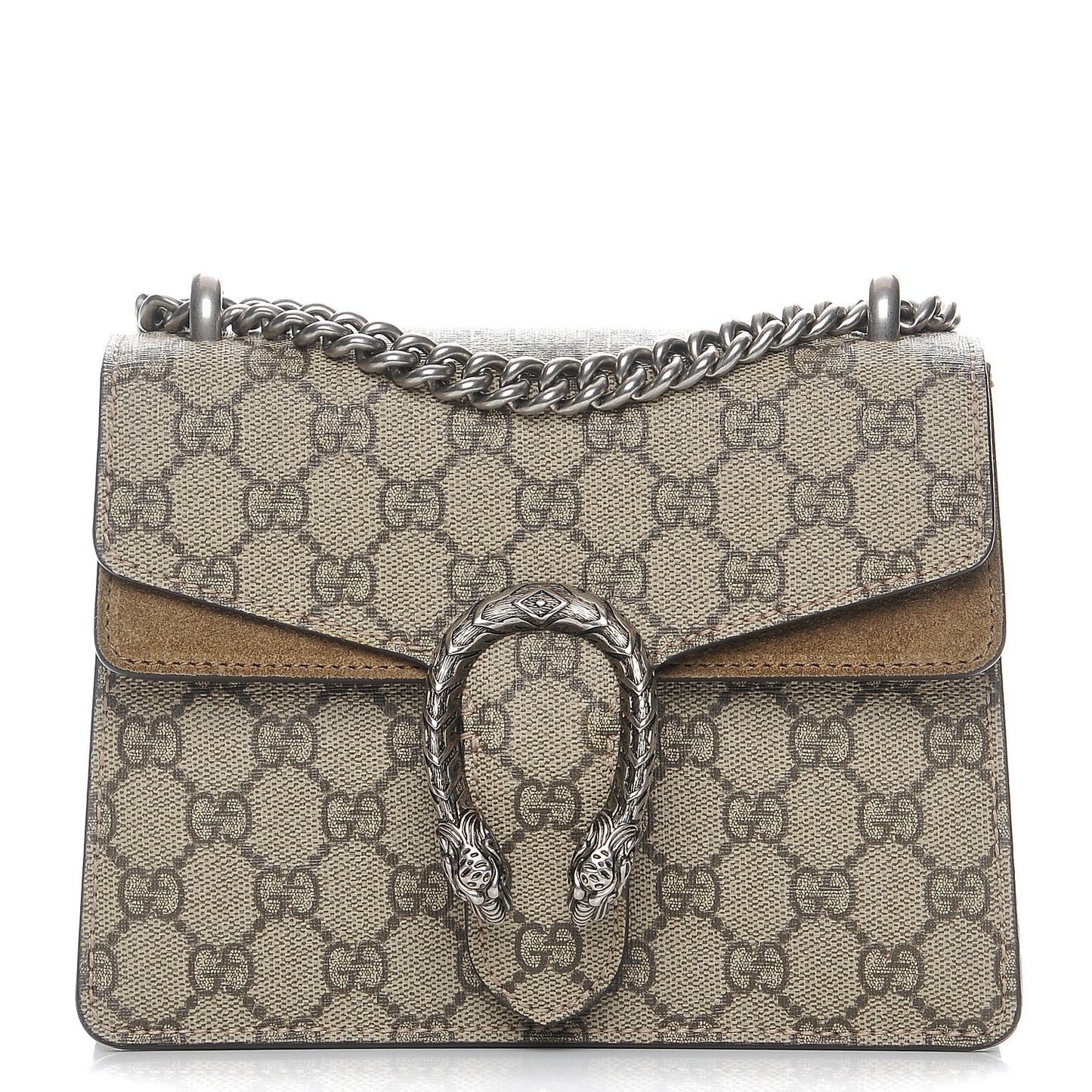 GG Supreme Monogram Mini Dionysus Shoulder Bag Taupe