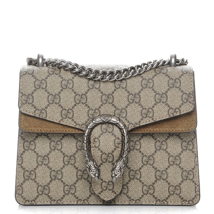 Gucci GG Supreme Monogram Mini Dionysus Shoulder Bag Taupe 1 of 8