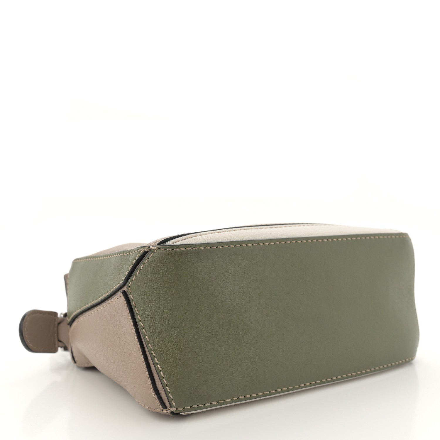 Loewe Calfskin Mini Puzzle Bag Sand Avocado Green 4 of 16